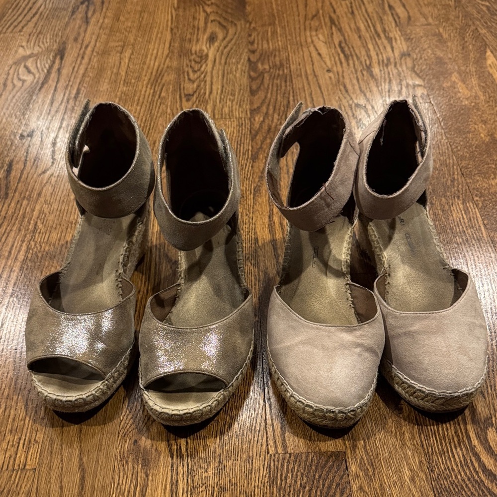 Rockport Elegant Women's Espadrille Wedges 2 pairs size 7